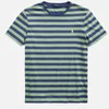 Polo Ralph Lauren Men's Custom Slim Fit Jersey Striped T-Shirt - Outback Green/Light Navy - Image 1