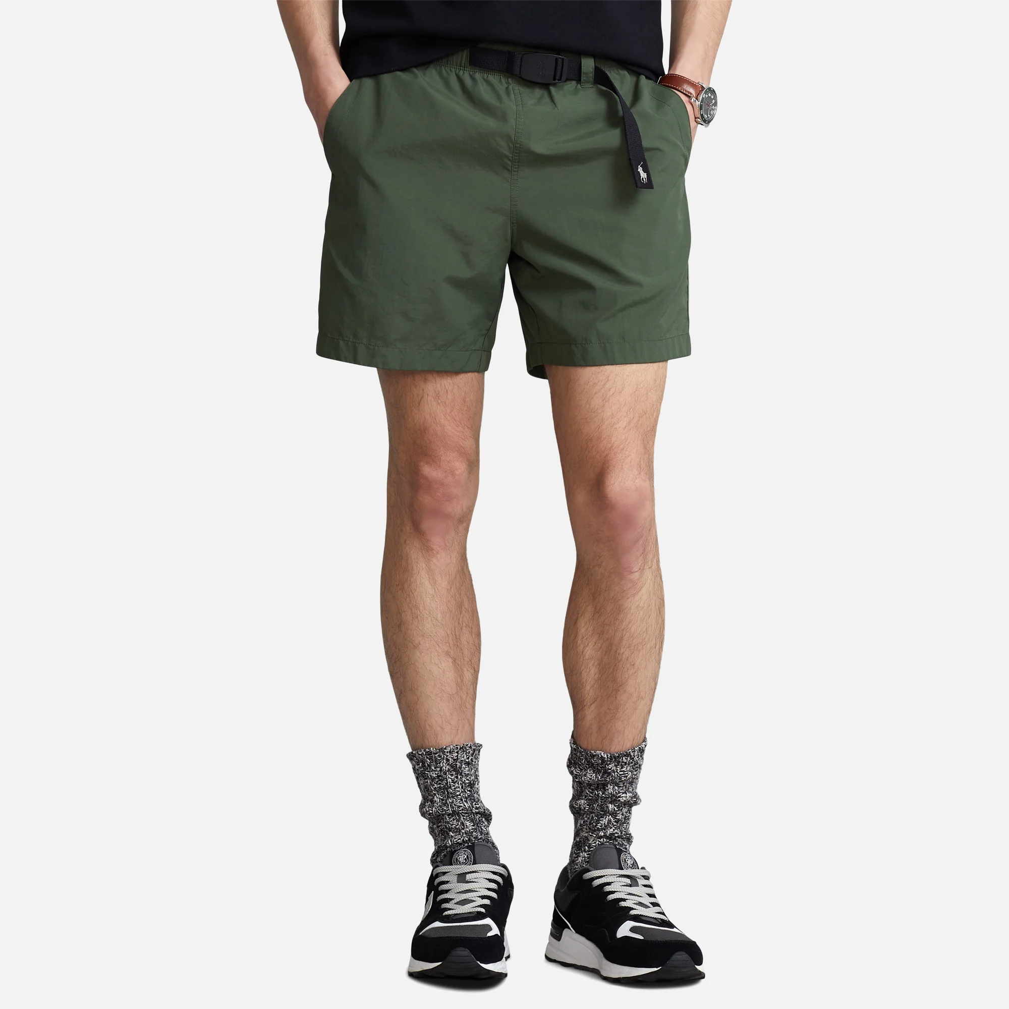 Polo Ralph Lauren Men's Nylon Climbing Shorts - Army Image 1