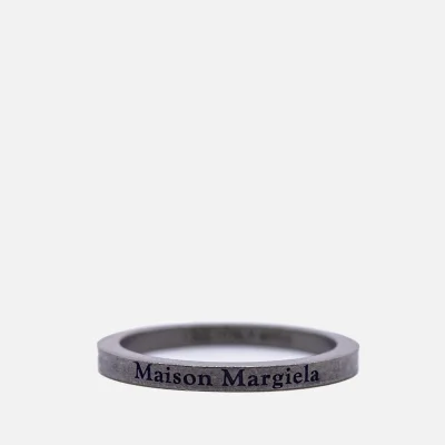 Maison Margiela Men's Thin Ring - Dirty Silver/Medium Blue/Raw Indigo