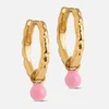 Enamel Copenhagen Women's Belle Hoop Earrings - Light Pink - Image 1