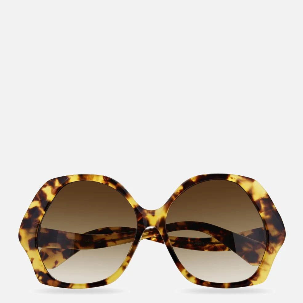 Vivienne Westwood Women's Oversized Acetate Sunglasses - Brown Grad Image 1
