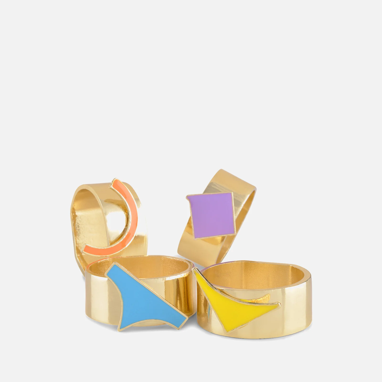 Olivia Rubin Napkin Rings - 4 Pack - Gold Image 1