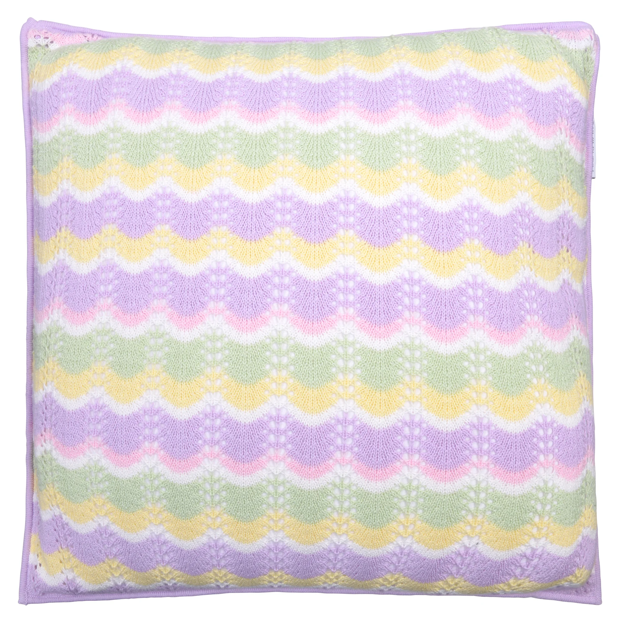 Olivia Rubin Wiggle Cushion - Pastel - 45x45cm Image 1