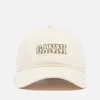 Ganni Software Logo-Embroidered Organic Cotton Baseball Cap - Image 1