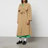 Ganni Belted Twill Trench Coat - Image 1