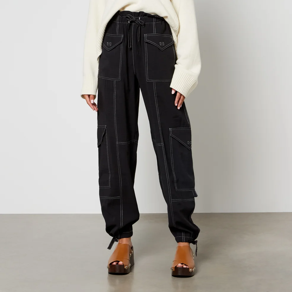 Ganni Jersey Cargo Trousers Image 1