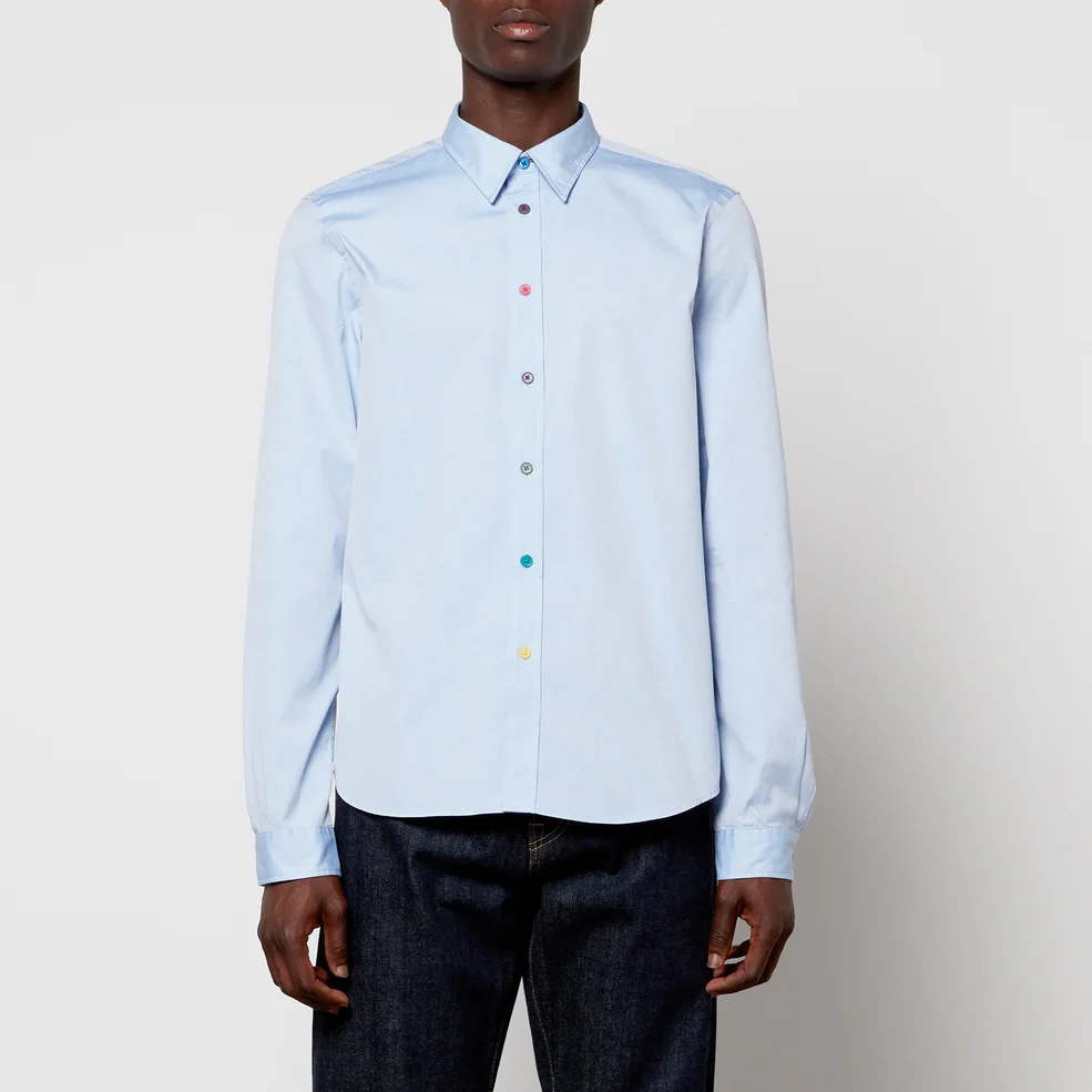 PS Paul Smith Men's Tailored Fit Shirt - Petrol Blue Image 1