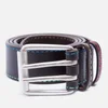 PS Paul Smith Men's Stitch Detail Classic Leather Belt - Chocolate Brown - Image 1