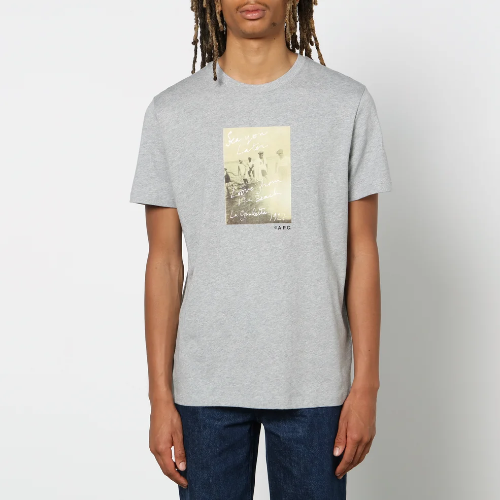 A.P.C. Noham Printed Cotton-Jersey T-Shirt Image 1