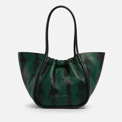 Proenza Schouler Large Ruched Tie-Dyed Leather Tote Bag