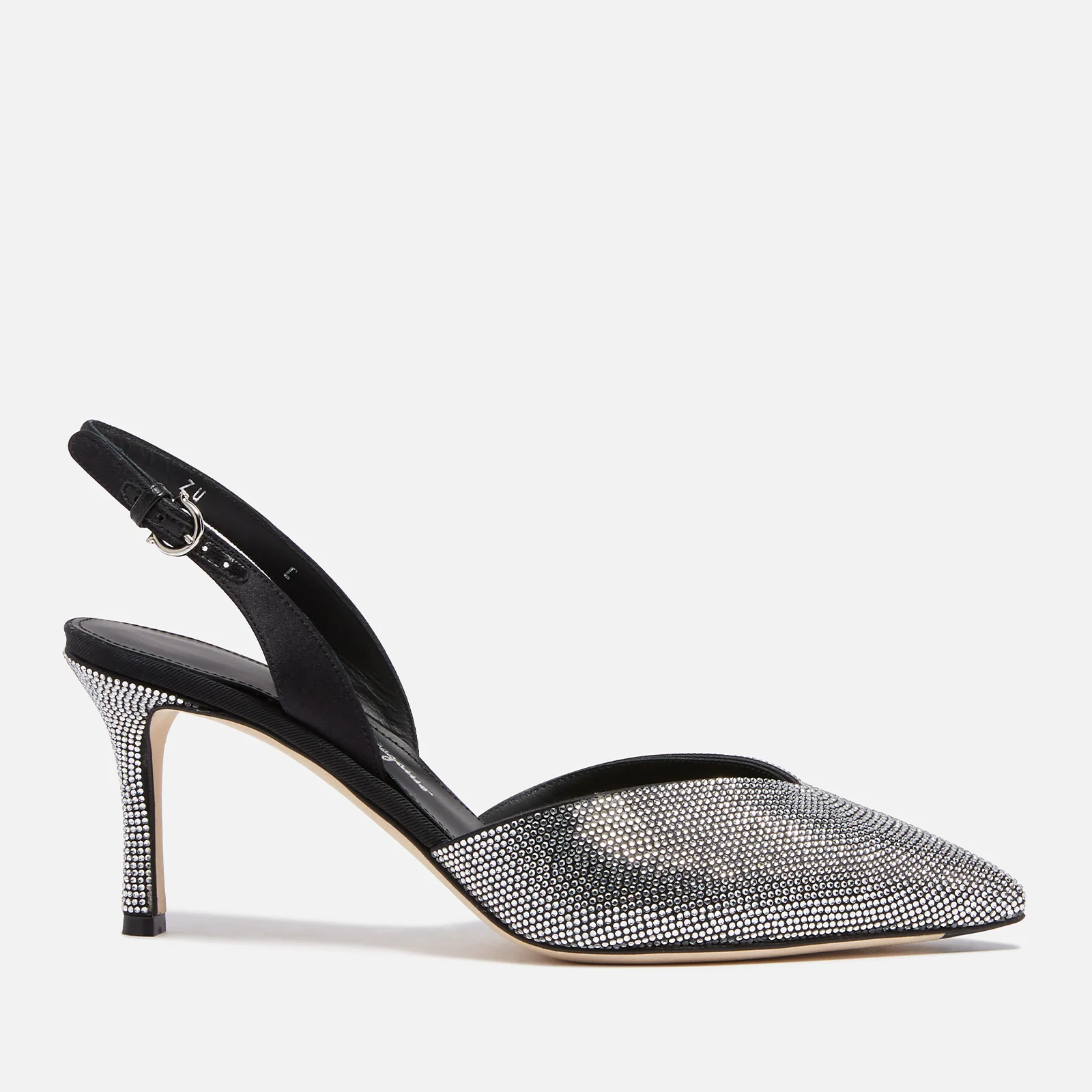 Salvatore Ferragamo Women's Ileen 70 T Sling Back Court Shoes - Nero Image 1