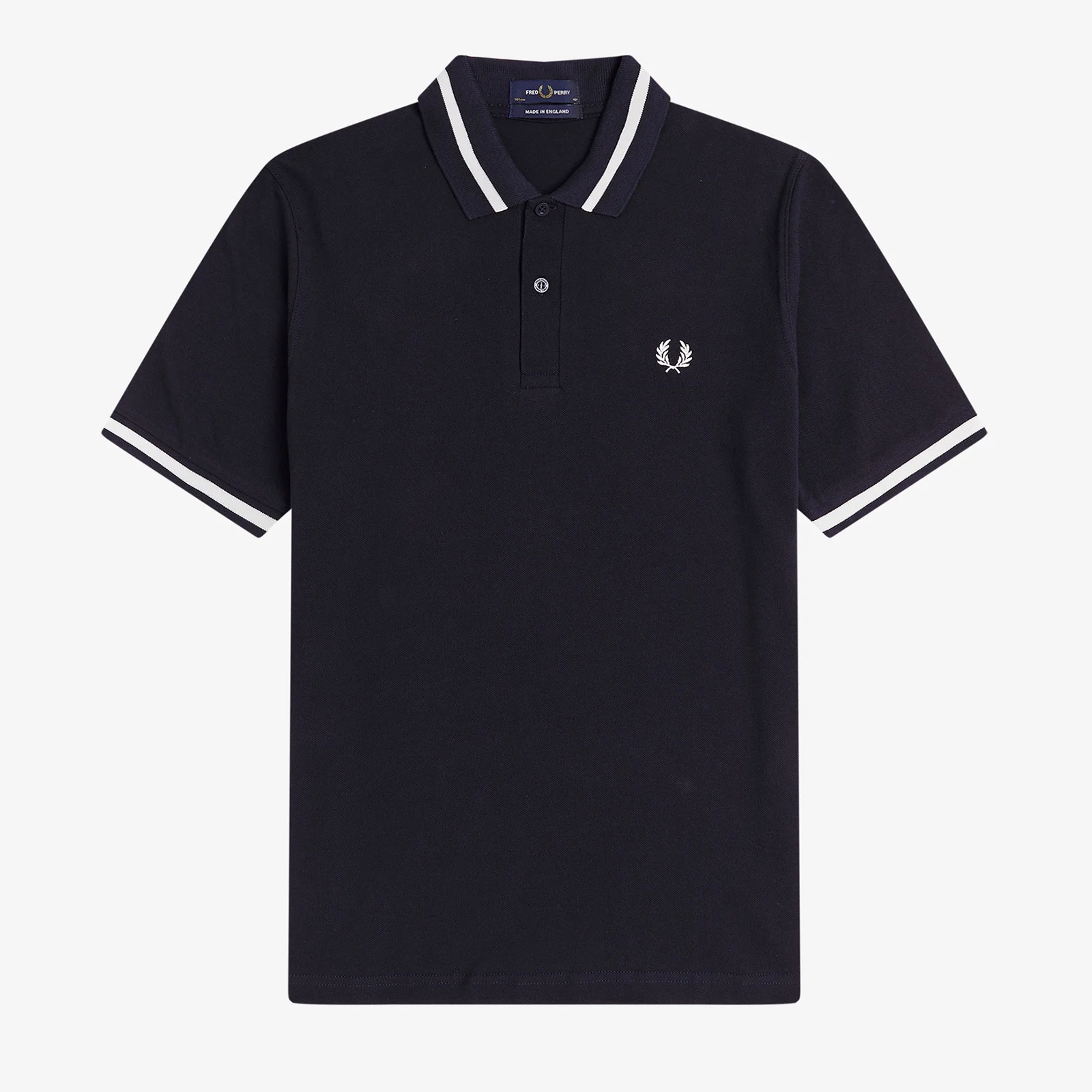 Fred Perry Men's Made In England Single Tipped Polo Shirt - Navy Image 1