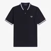 Fred Perry Men's Made In England Single Tipped Polo Shirt - Navy - Image 1
