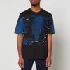 Ferragamo Men's Printed Palm T-Shirt - Bleached Denim Blue - Image 1
