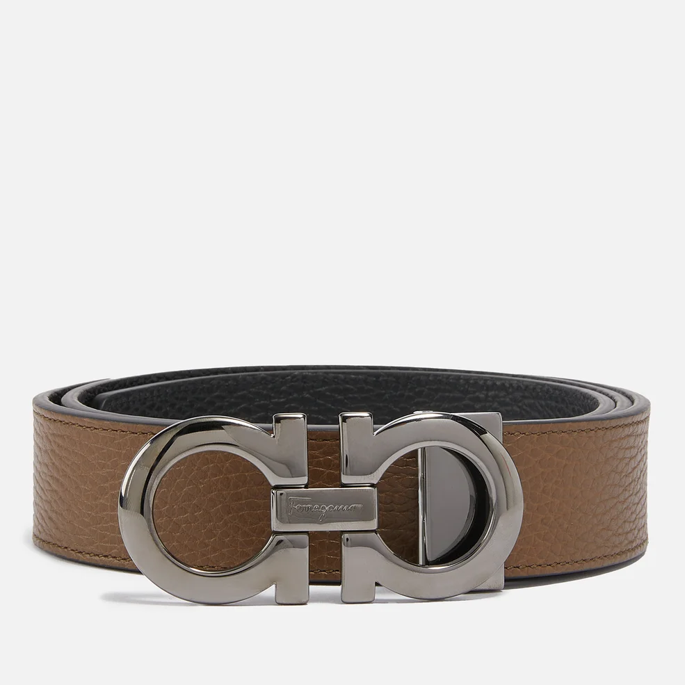 Salvatore Ferragamo Reversible Gancini Leather Belt Image 1