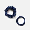 ESPA Silk Scrunchies - Navy Blue - 2 Pack - Image 1