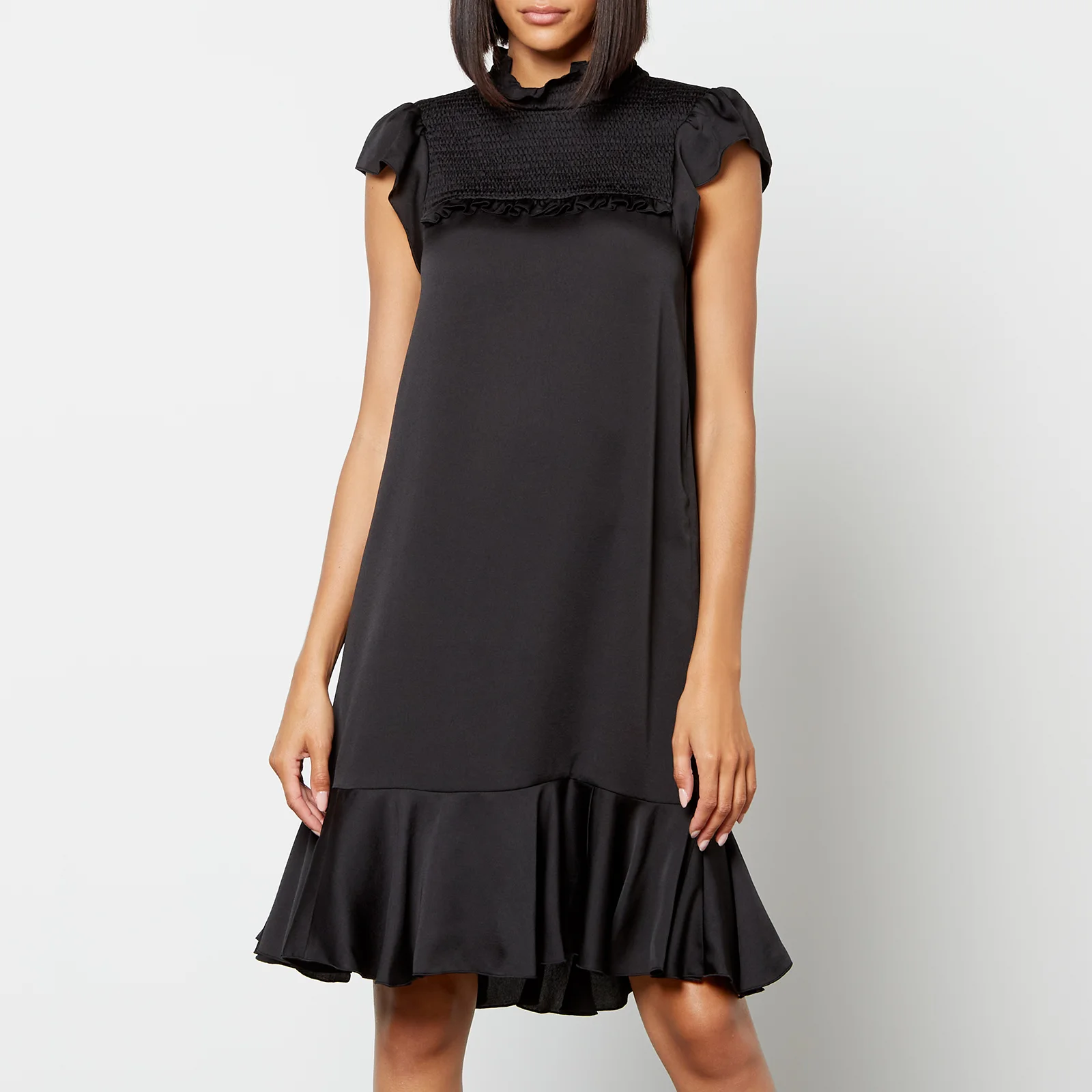 See By Chloé Tiered Satin Dress Image 1