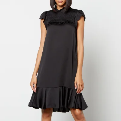 See By Chloé Tiered Satin Dress