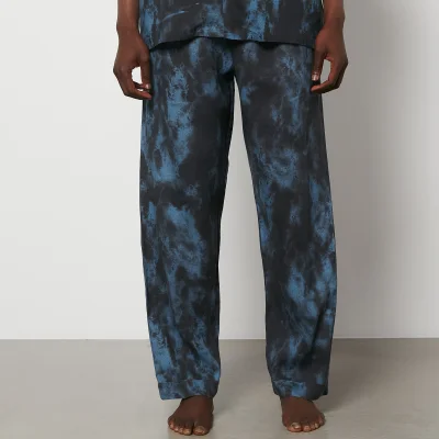 Desmond & Dempsey Men's Summer Dusk Pyjama Pants - Navy