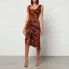 Vivienne Westwood Panther Silk-Blend Satin Midi Dress - Image 1