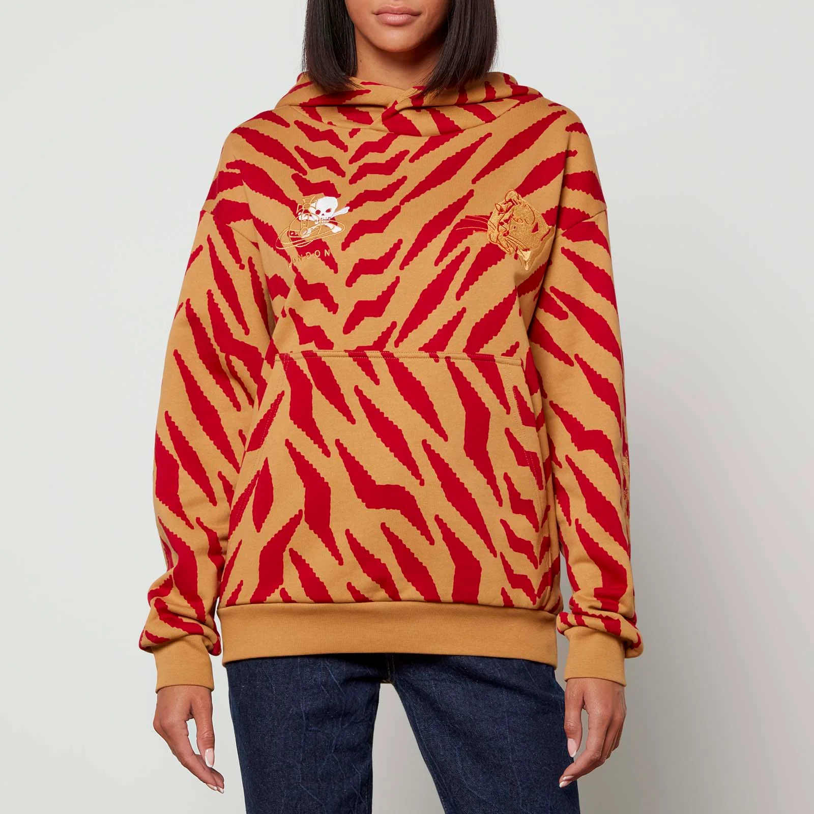 Vivienne Westwood Embroidered Tiger Cotton-Jersey Sweatshirt Image 1