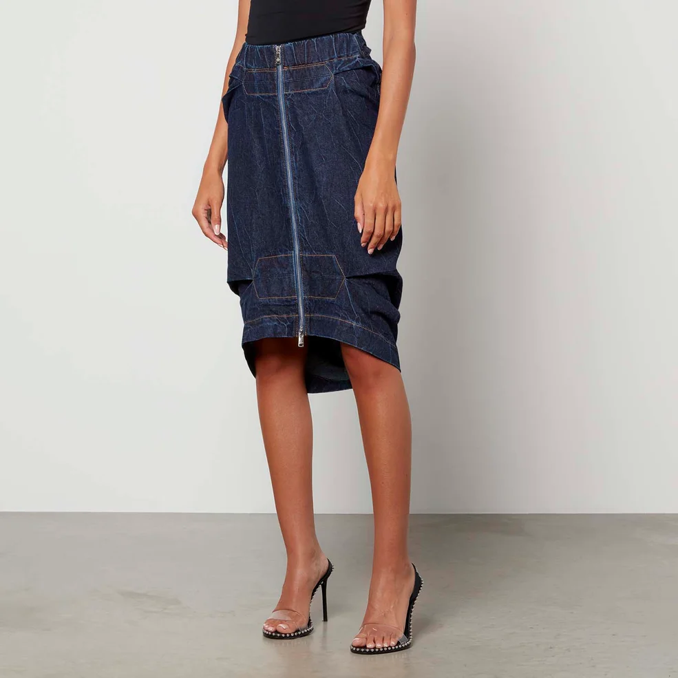 Vivienne Westwood Denim Midi Skirt Image 1