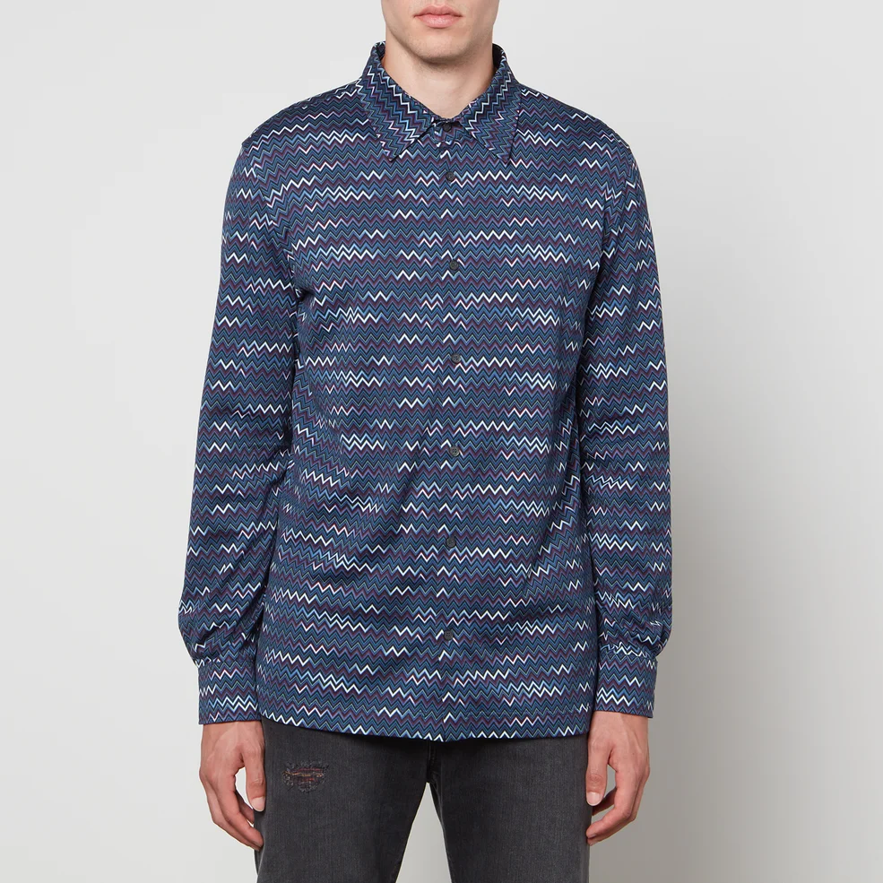 Missoni Zigzag Cotton-Jersey Shirt Image 1