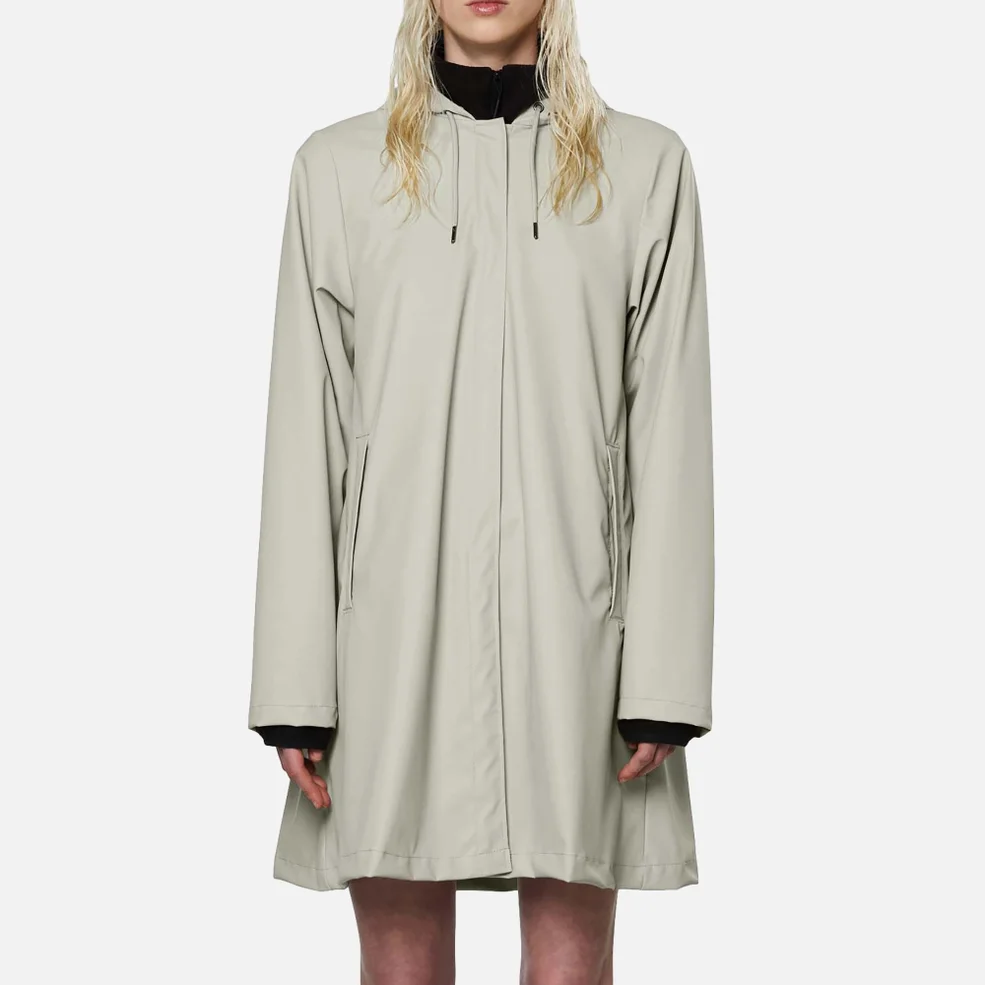 Rains A-Line Water-Resistant Shell Jacket Image 1