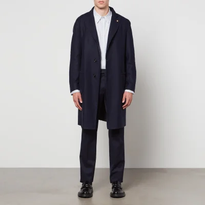 Lardini Reversible Wool, Silk and Cashmere-Blend Coat