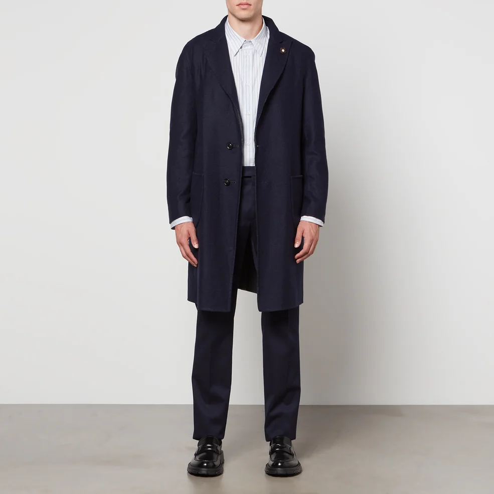 Lardini Reversible Wool, Silk and Cashmere-Blend Coat Image 1