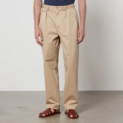 Polo Ralph Lauren Pleated Cotton-Twill Trousers - W32/L32