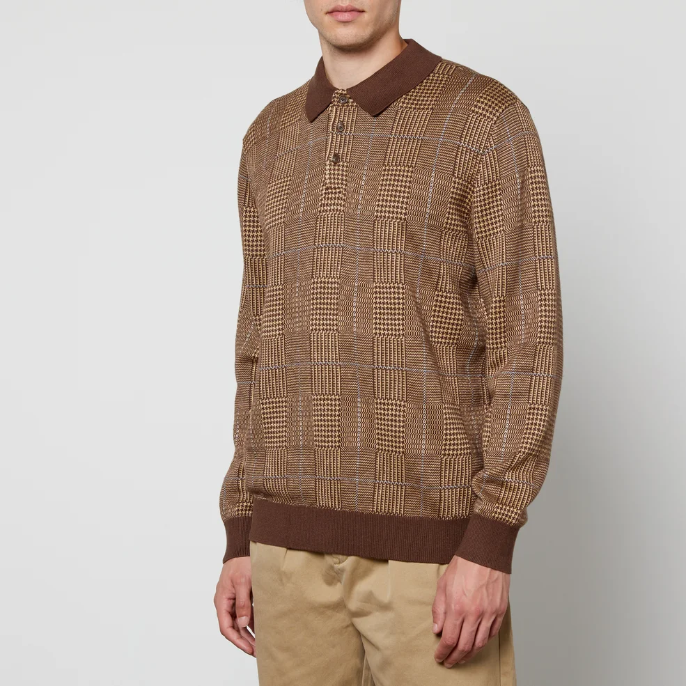 Polo Ralph Lauren Cotton, Linen and Cashmere-Blend Polo Shirt Image 1