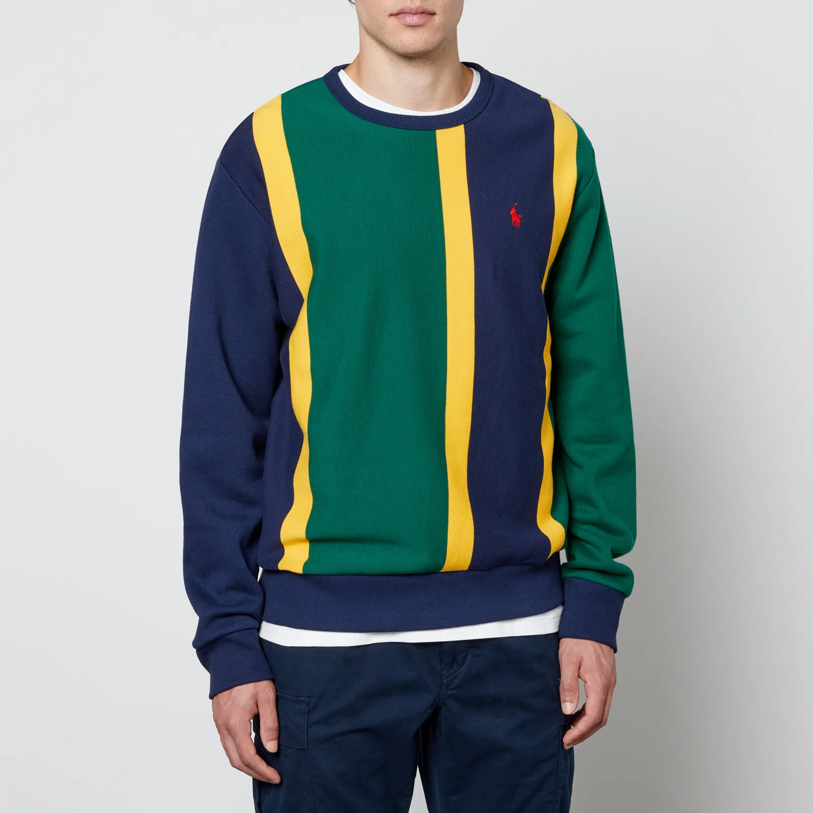 Polo Ralph Lauren Colour-Block Cotton-Blend Jersey Jumper Image 1