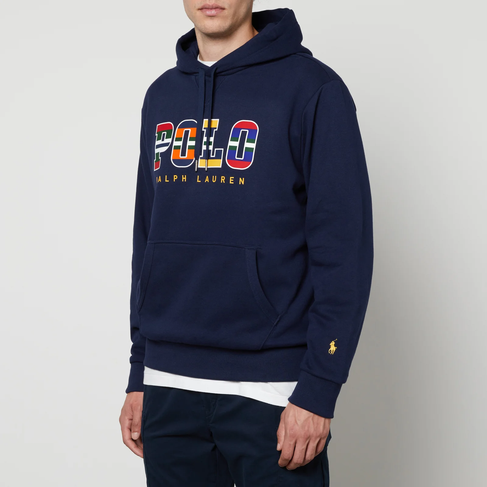 Polo Ralph Lauren Logo-Print Cotton-Blend Jersey Hoodie Image 1