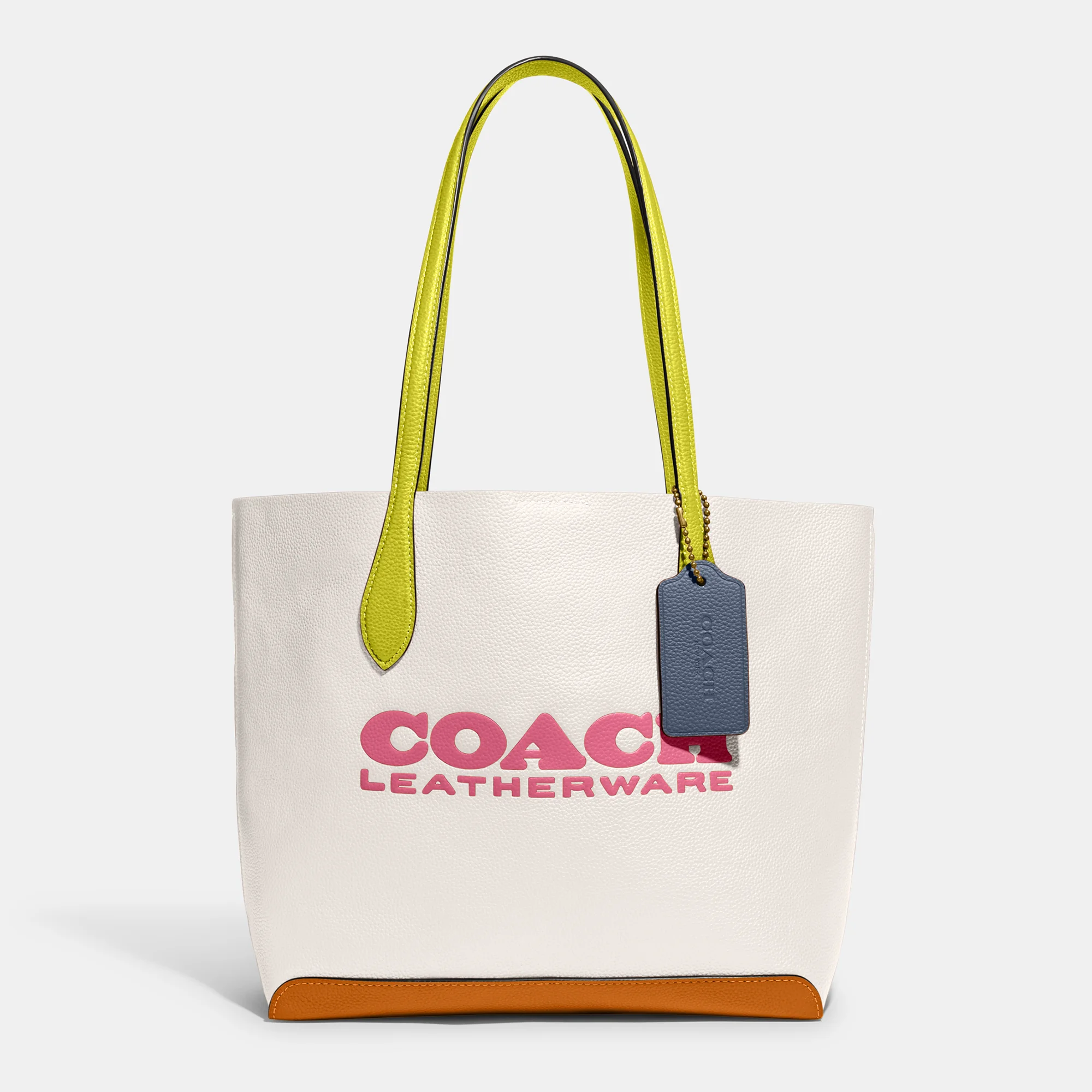 Coach Women's Colorblock Leather Kia Tote Bag - Chalk Multi Image 1