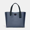 Coach Women's Colorblock With Coated Canvas Signature Interior Willow Tote Bag 24 - Washed Chambray Multi - Image 1