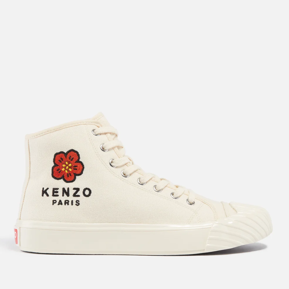 KENZO School Logo-Embroidered High-Top Trainers Image 1