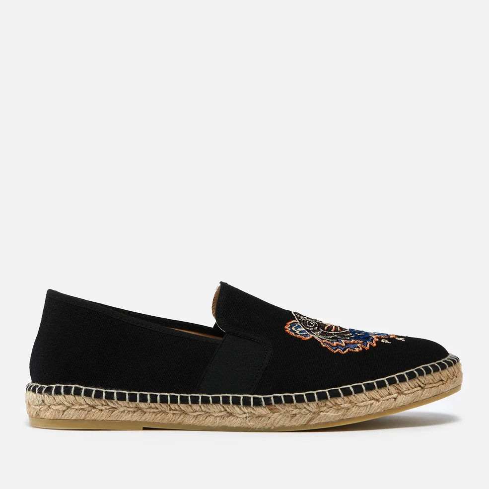 KENZO Tiger Embroidered Canvas Espadrilles Image 1