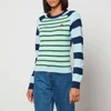 KENZO Striped Wool and Cotton-Blend Jumper - Image 1