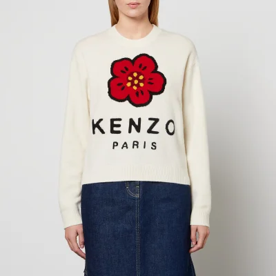 KENZO Paris Logo-Intarsia Wool Jumper