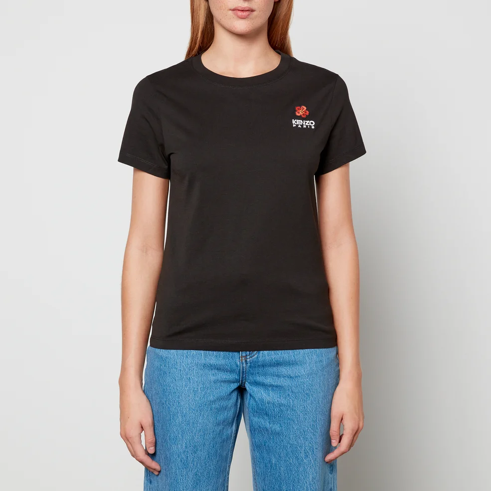 Kenzo Crest Logo Cotton-Jersey T-Shirt Image 1