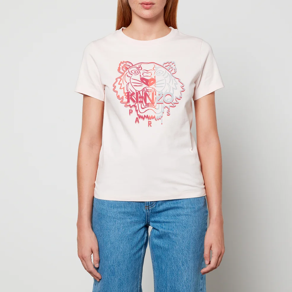 Kenzo Tiger Printed Cotton-Jersey T-Shirt Image 1