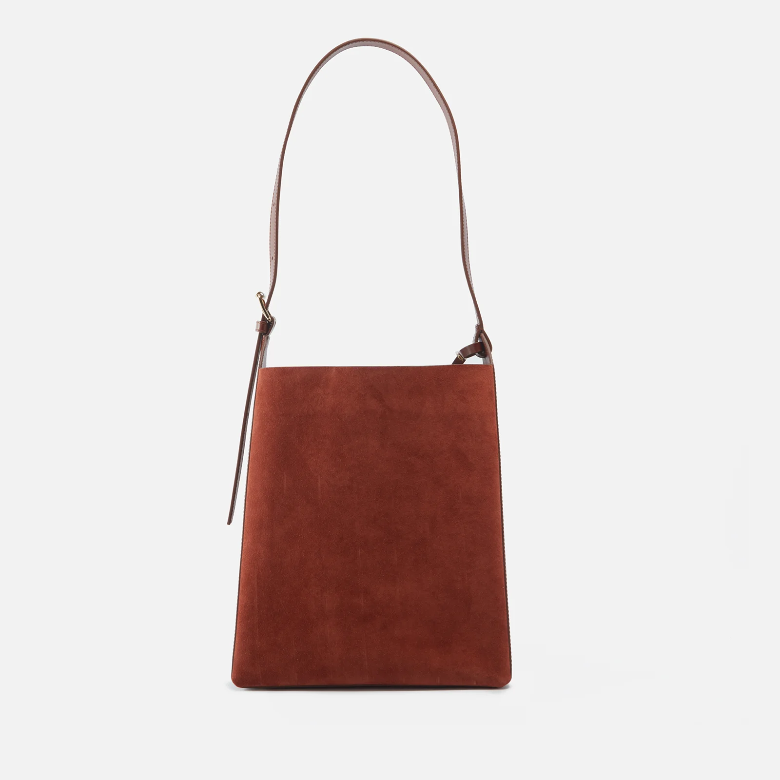 A.P.C. Virginie Suede and Leather Tote Bag Image 1