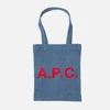 A.P.C. Denim Lou Tote Bag - Image 1