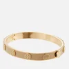 Tory Burch Women's Miller Stud Enamel Hinge Bracelet - Tory Gold/Sand - Image 1