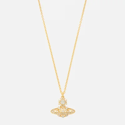Vivienne Westwood Narcissa Gold-Tone Sterling Silver and Crystal Necklace