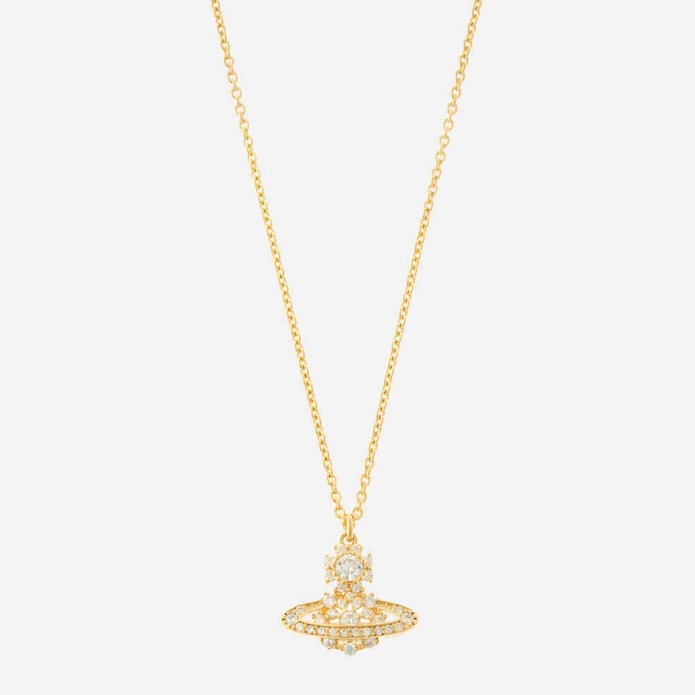 Vivienne Westwood Narcissa Gold-Tone Sterling Silver and Crystal Necklace Image 1