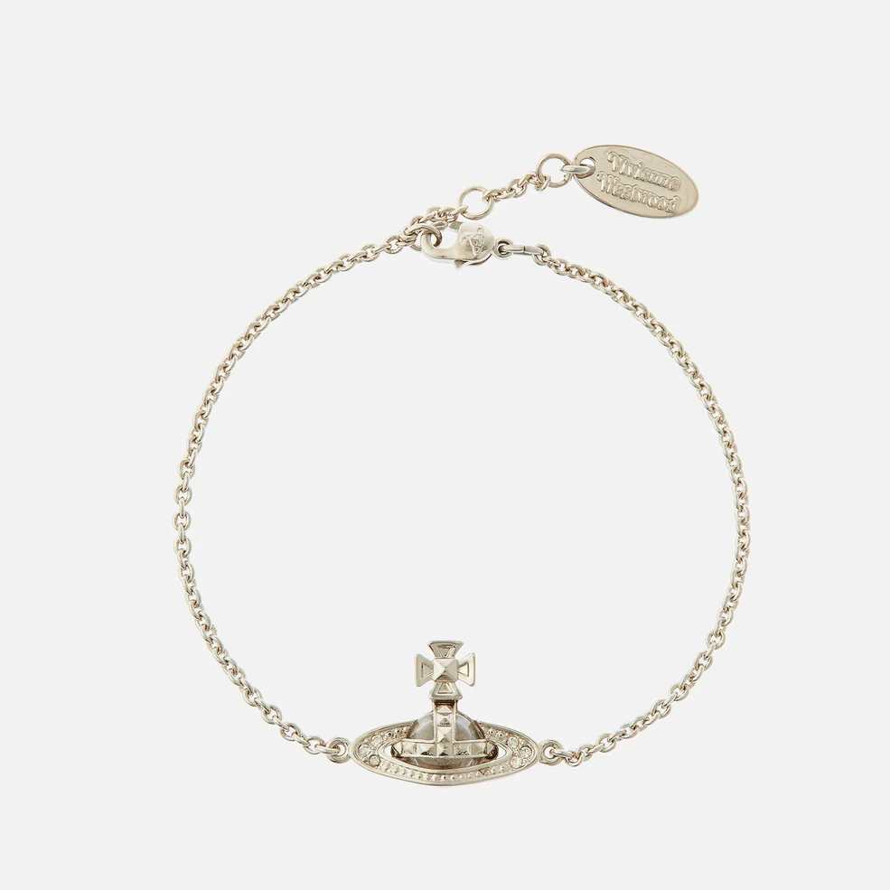 Vivienne Westwood Pina Bas Relief Silver-Tone and Crystal Bracelet Image 1