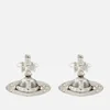 Vivienne Westwood Pina Bas Relief Silver-Tone and Crystal Earrings - Image 1