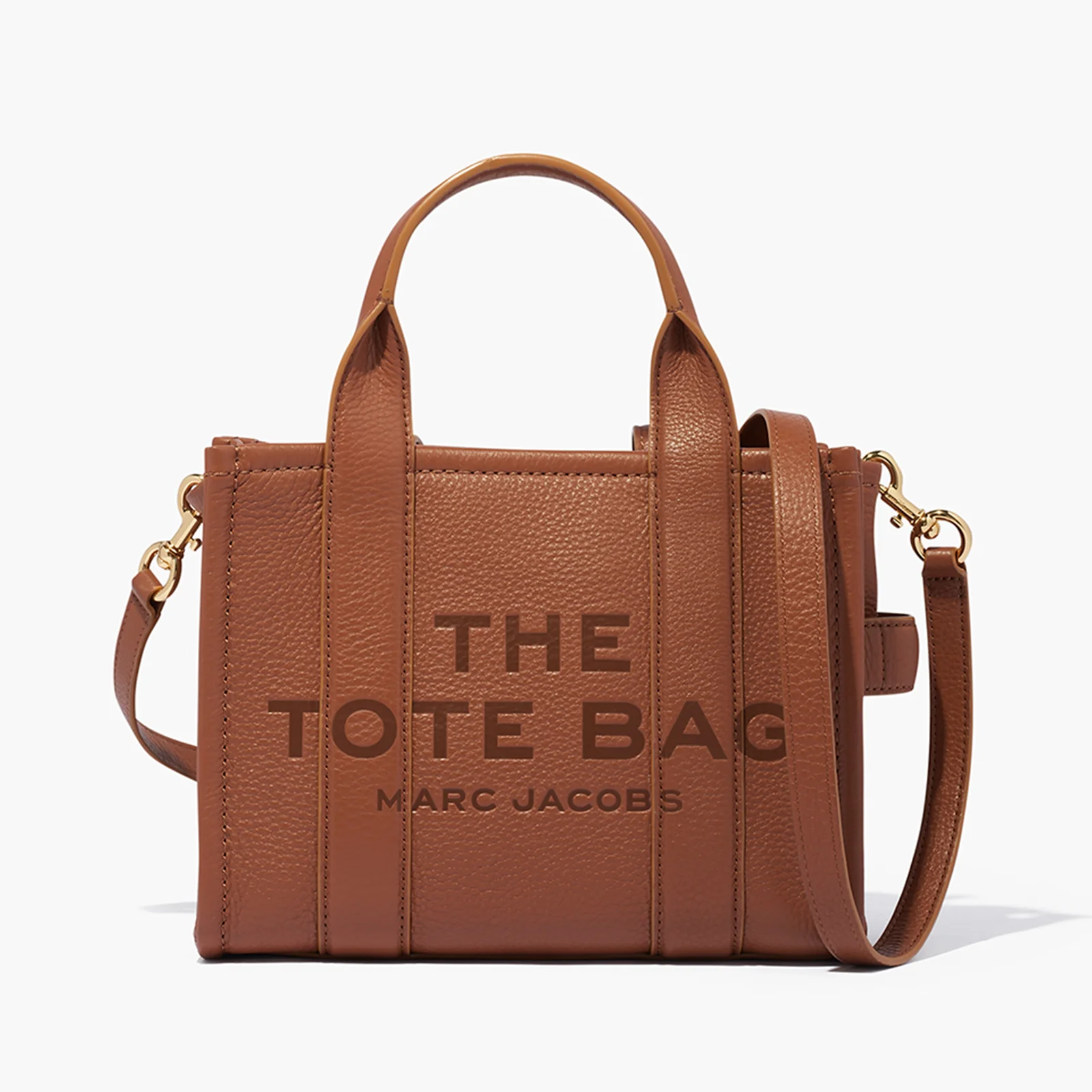 Marc Jacobs Women's The Small Leather Tote Bag - Argan Oil Image 1